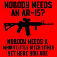 Nobody Needs An AR15? Funny Pro Gun Shirt Red Dot AR Gift Santa Hat thumb 1