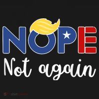 Nope Not Again Funny Trump Backpack thumb 2
