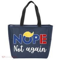 Nope Not Again Funny Trump Tote Bag thumb 0