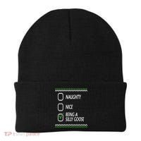Naughty Nice Being A Silly Goose Christmas Beanie thumb 0