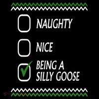 Naughty Nice Being A Silly Goose Christmas Women's Hoodie thumb 2