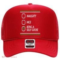 Naughty Nice Being A Silly Goose Christmas Hat thumb 0