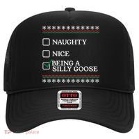 Naughty Nice Being A Silly Goose Funny Christmas Xmas  Hat thumb 0