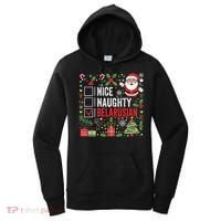Nice Naughty Belarusian Christmas Santa Claus Belarus Women's Hoodie thumb 0