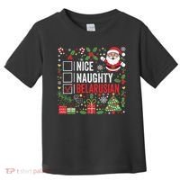 Nice Naughty Belarusian Christmas Santa Claus Belarus Toddler T-Shirt thumb 0