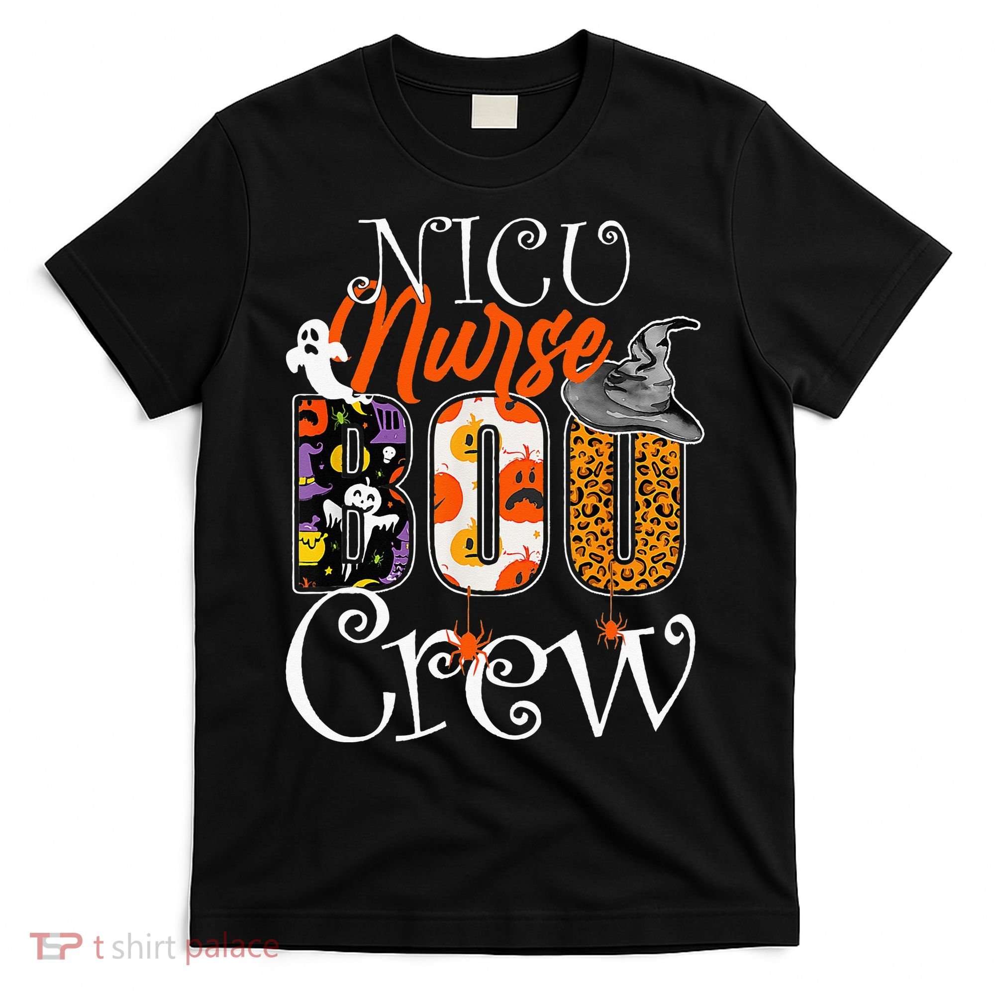 Nicu Nurse Boo Crew Funny Halloween Nicu Nurse Party Costume T-Shirt