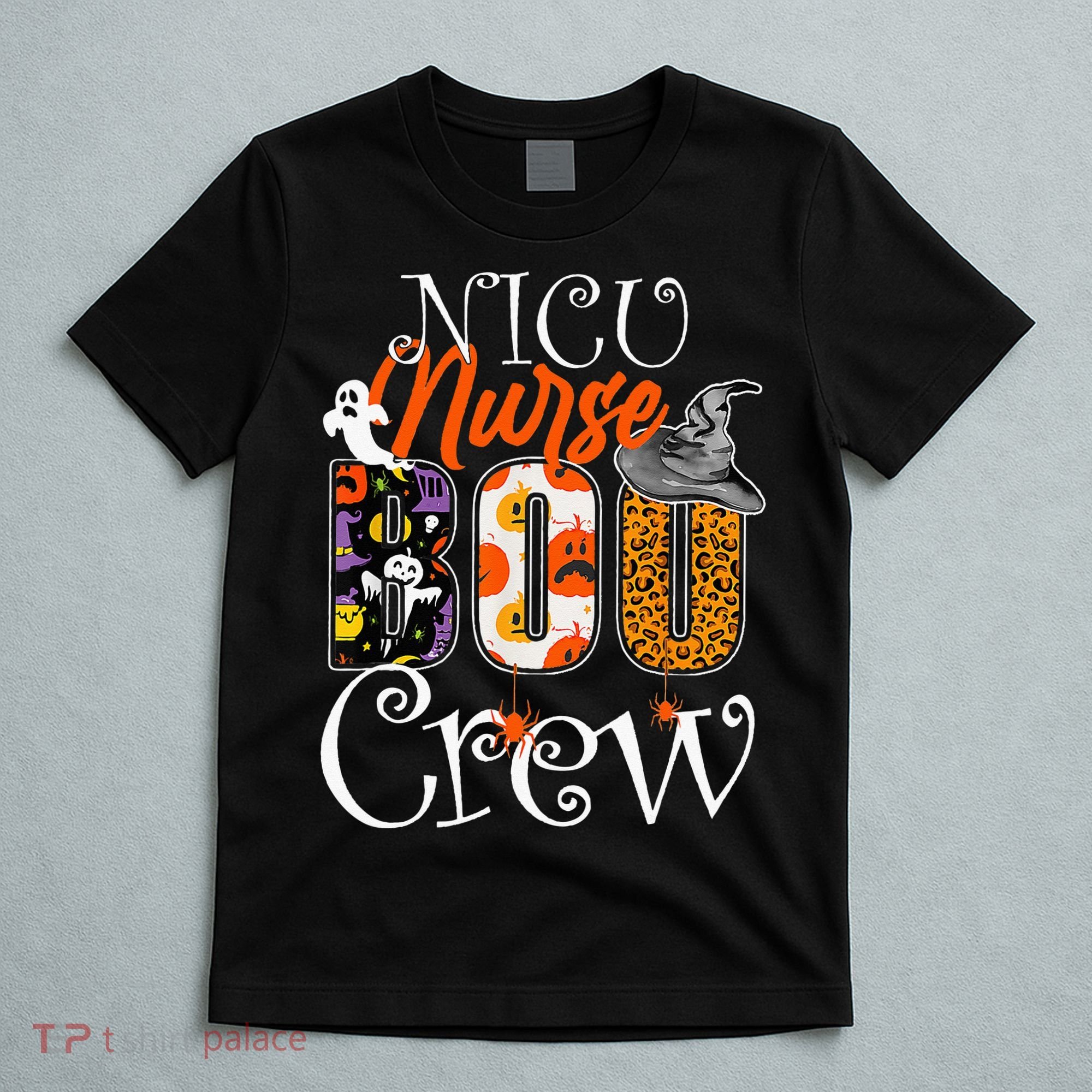 Nicu Nurse Boo Crew Funny Halloween Nicu Nurse Party Costume T-Shirt