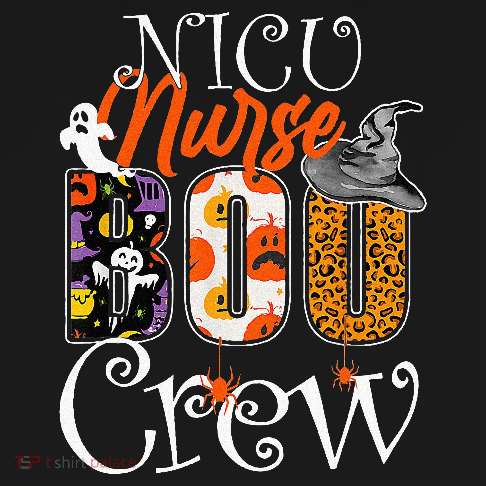 Nicu Nurse Boo Crew Funny Halloween Nicu Nurse Party Costume Women's Tank Top