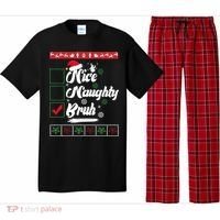 Nice Naughty Bruh Funny Christmas Santa Pajama Set thumb 0