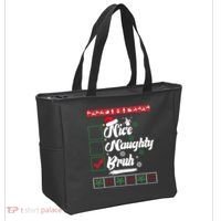Nice Naughty Bruh Funny Christmas Santa Tote Bag thumb 2