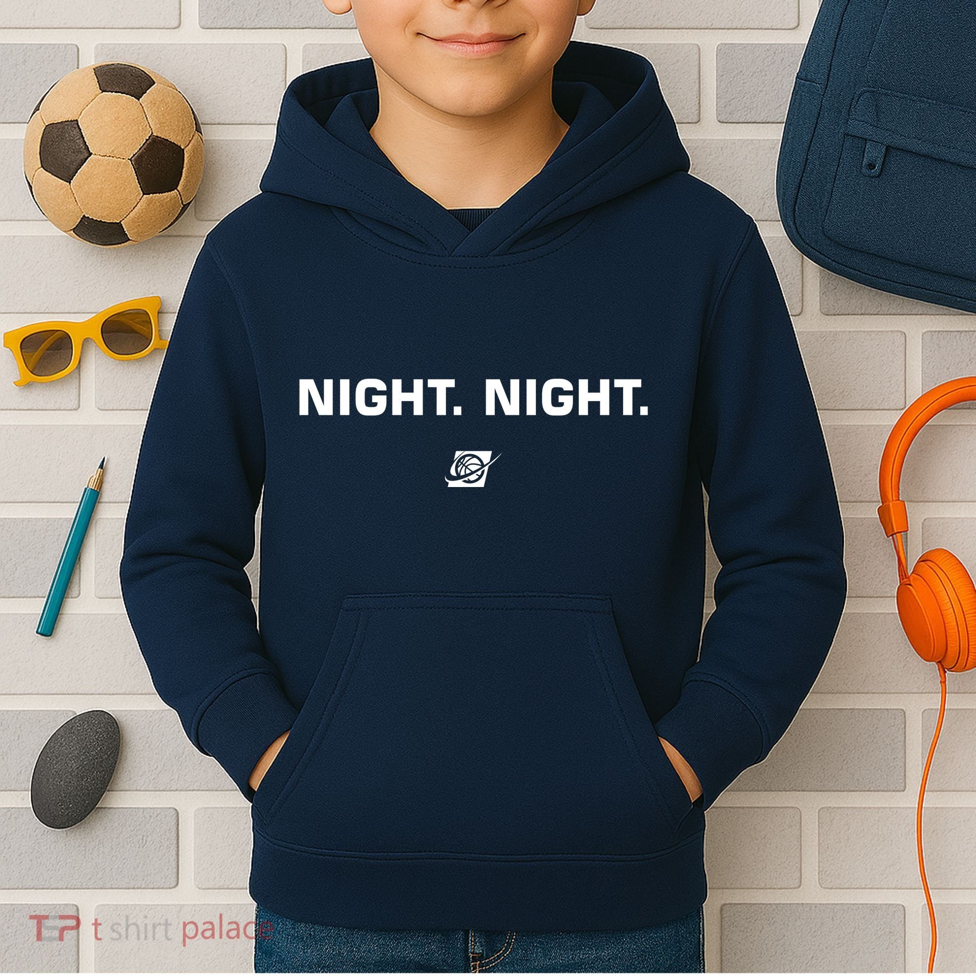 Night Night Basketball Champions Kids Hoodie