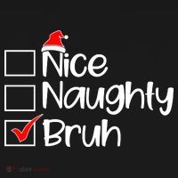 Nice Naughty Bruh Christmas Polo thumb 3