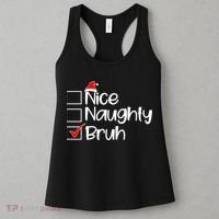 Nice Naughty Bruh Christmas Women's Tank Top thumb 3