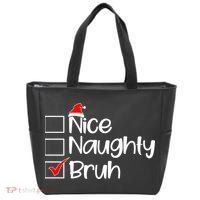 Nice Naughty Bruh Christmas Tote Bag thumb 0