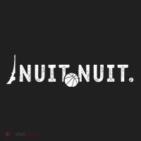 Nuit Nuit Basketball Night French Words Paris Tower Beanie thumb 2