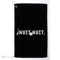 Nuit Nuit Basketball Night French Words Paris Tower Golf Towel thumb 0