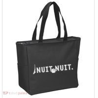 Nuit Nuit Basketball Night French Words Paris Tower Tote Bag thumb 2