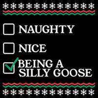 Naughty Nice Being A Silly Goose Funny Christmas Xmas Coffee Mug thumb 5