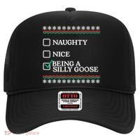 Naughty Nice Being A Silly Goose Funny Christmas Xmas Hat thumb 0
