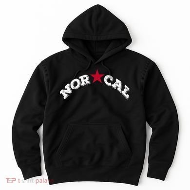 Norcal Northern California White Letter Hoodie