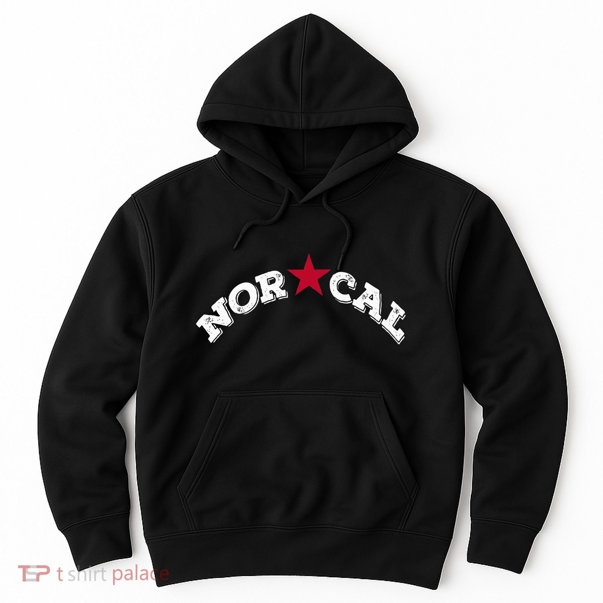 Norcal Northern California White Letter Hoodie