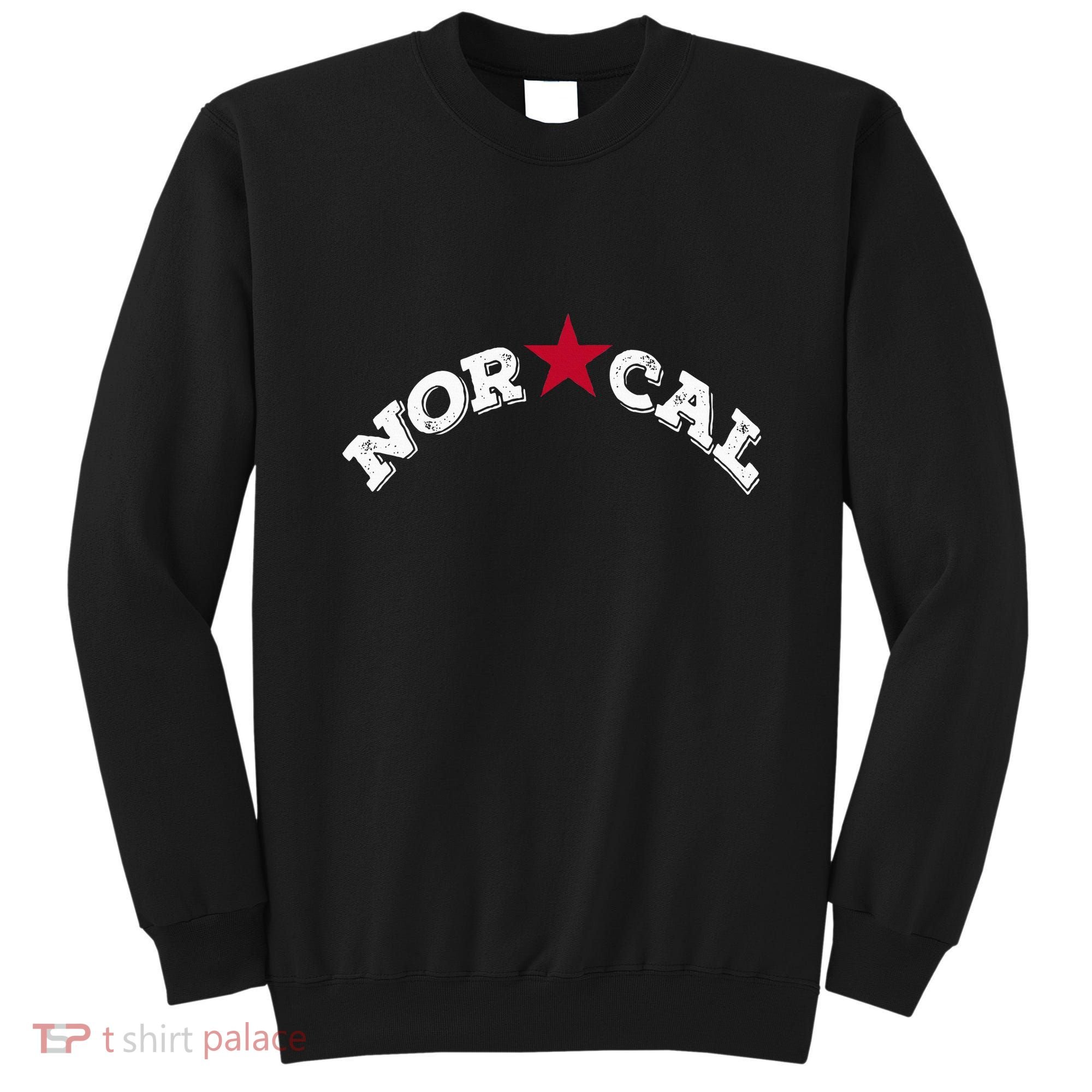 Norcal Northern California White Letter Sweatshirt