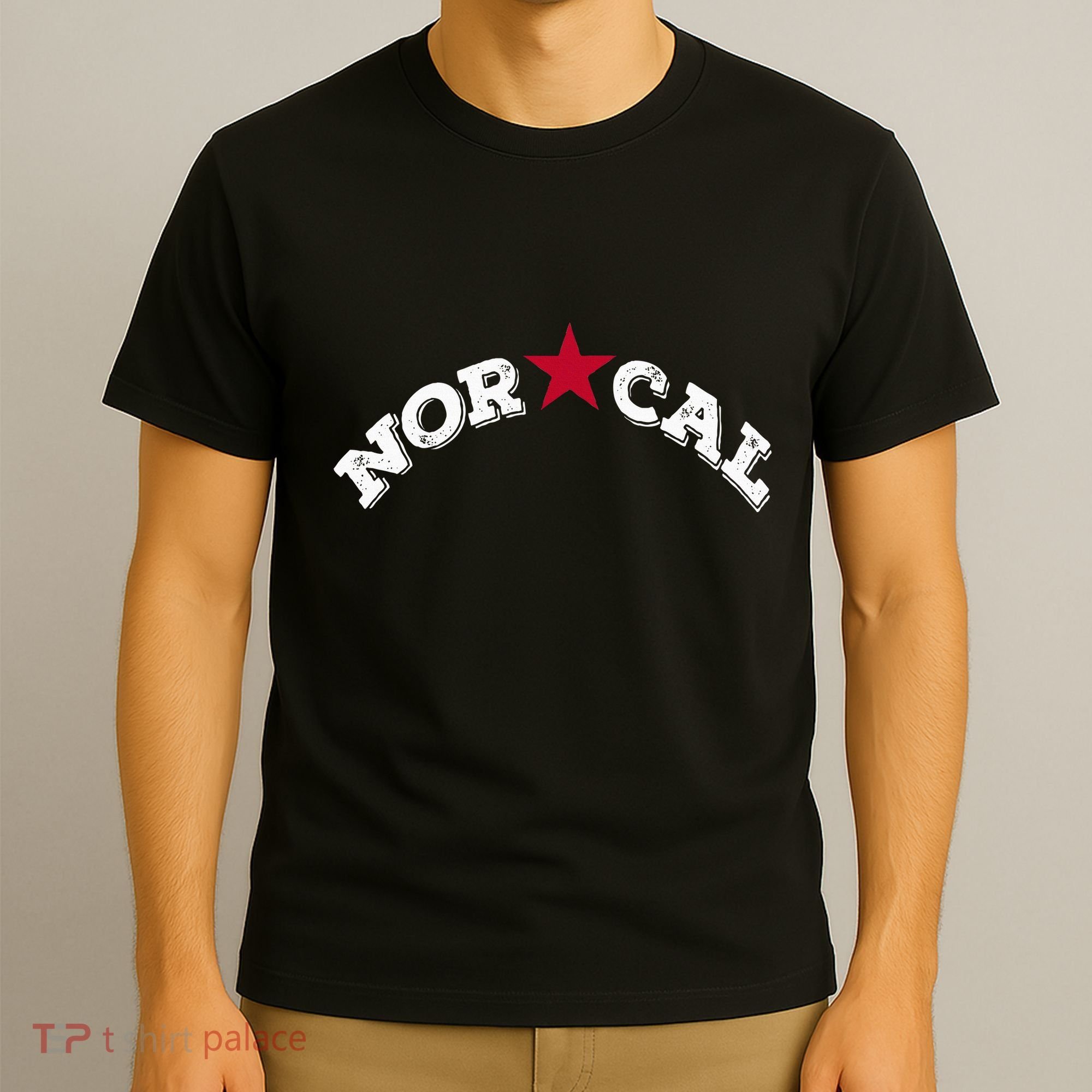 Norcal Northern California White Letter T-Shirt