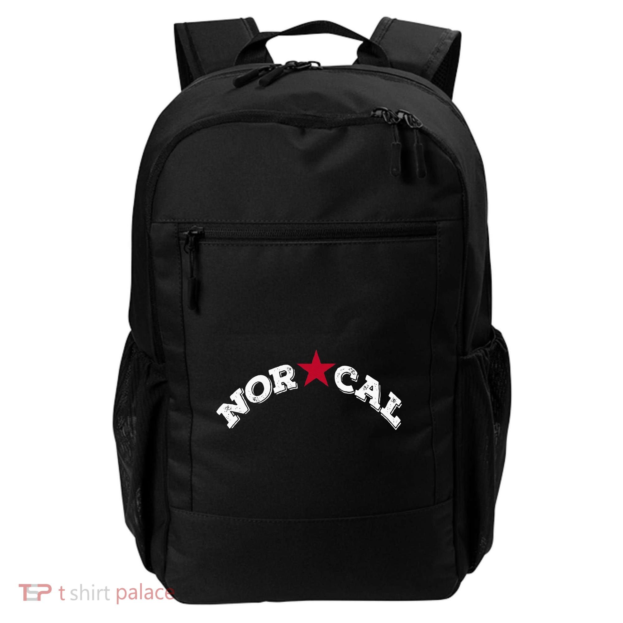 Norcal Northern California White Letter Backpack