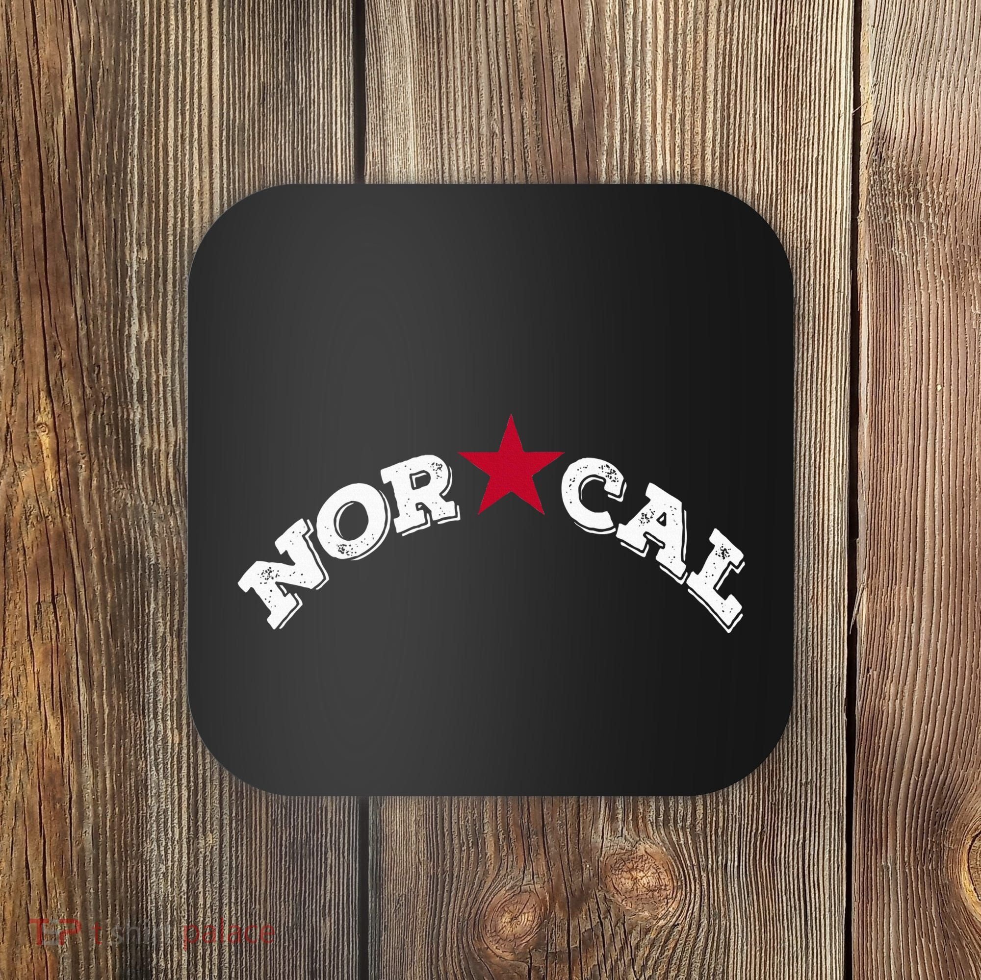 Norcal Northern California White Letter Coaster
