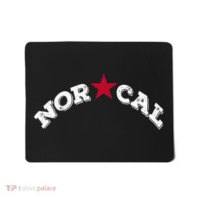 Norcal Northern California White Letter Mousepad