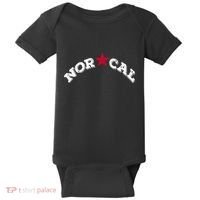 Norcal Northern California White Letter Baby Bodysuit thumb 0