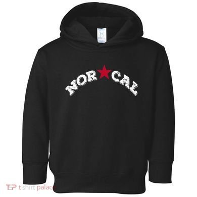 Norcal Northern California White Letter Toddler Hoodie