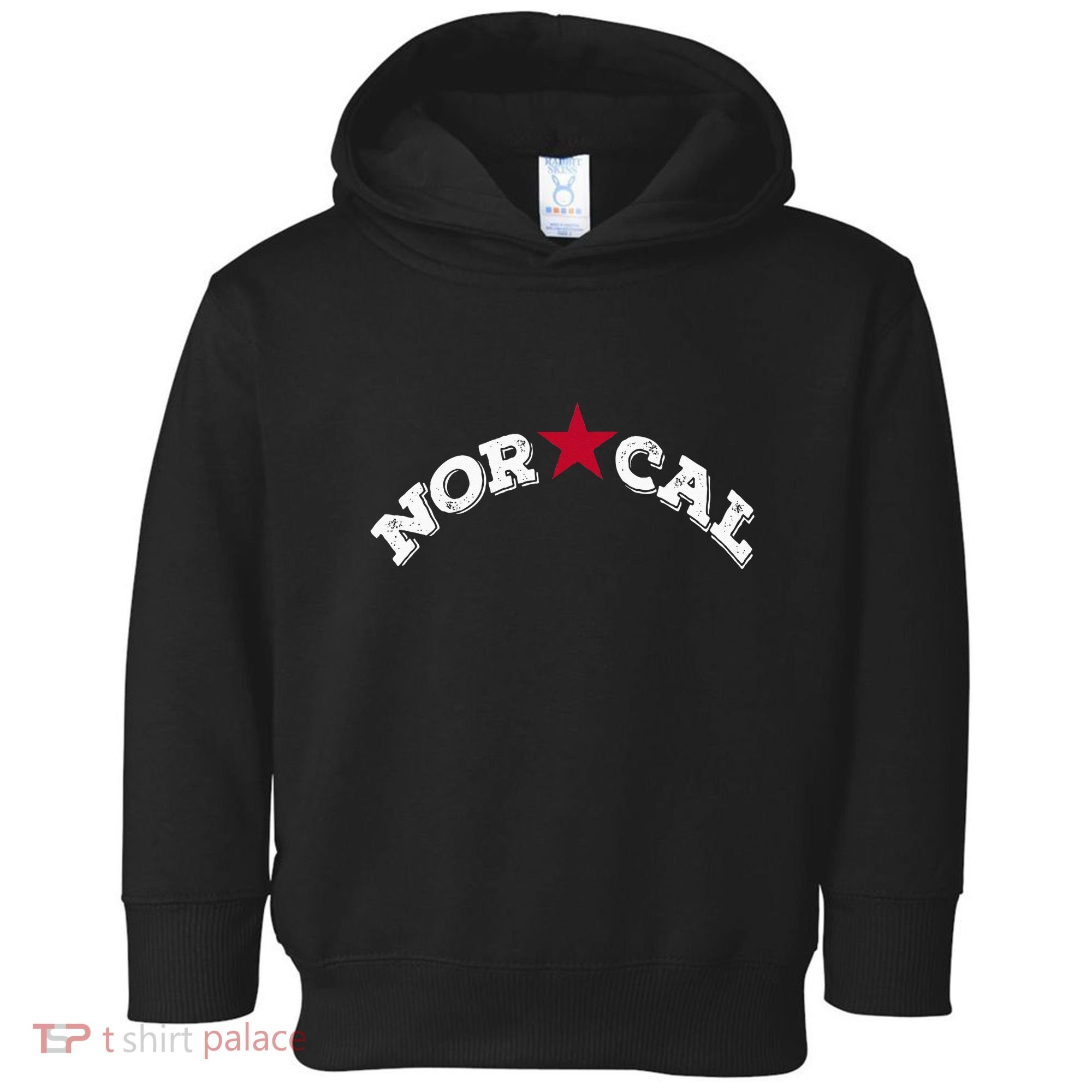 Norcal Northern California White Letter Toddler Hoodie