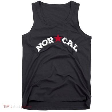 Norcal Northern California White Letter Tank Top