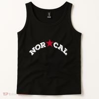 Norcal Northern California White Letter Tank Top thumb 2