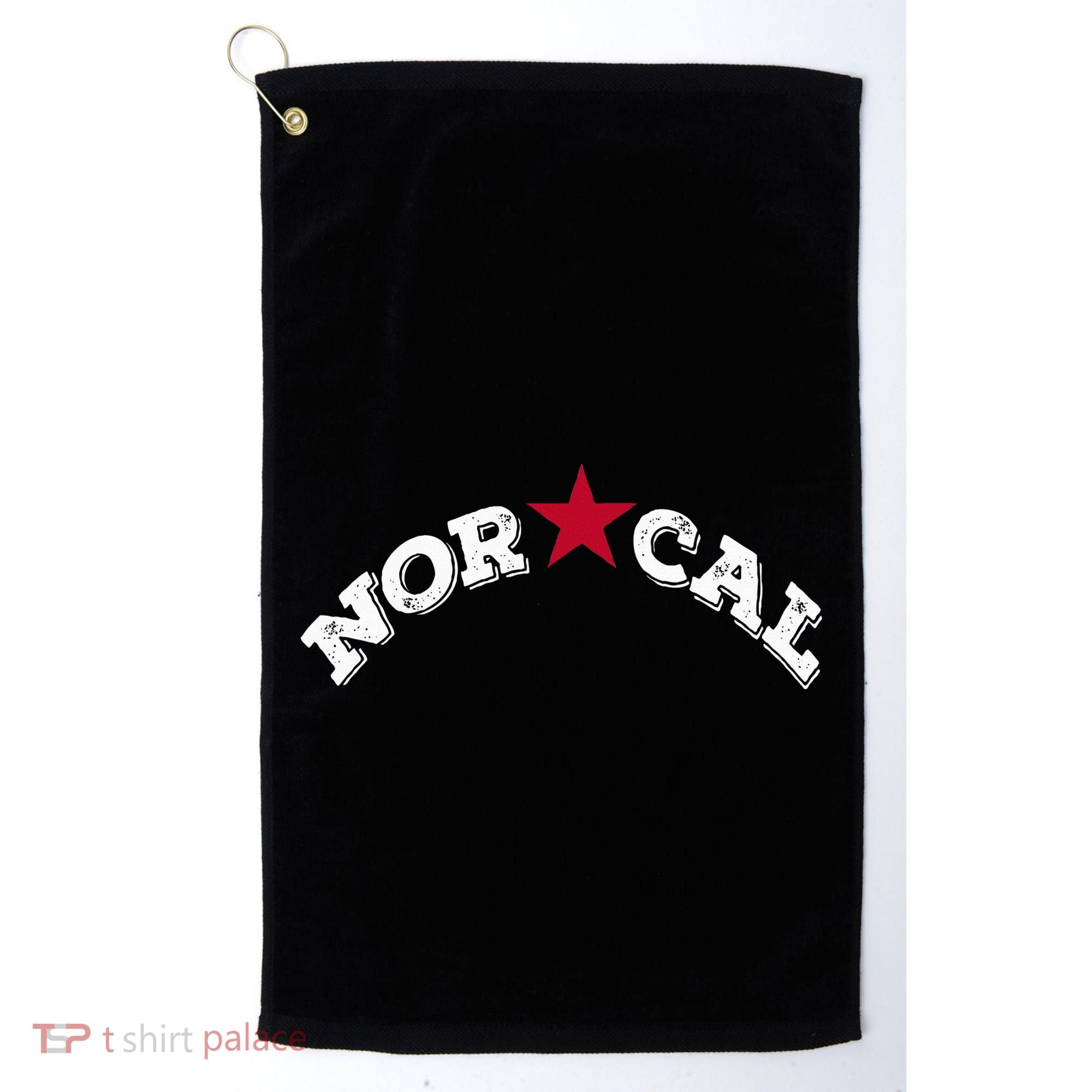 Norcal Northern California White Letter Golf Towel