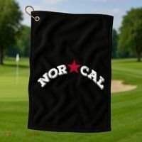 Norcal Northern California White Letter Golf Towel thumb 1