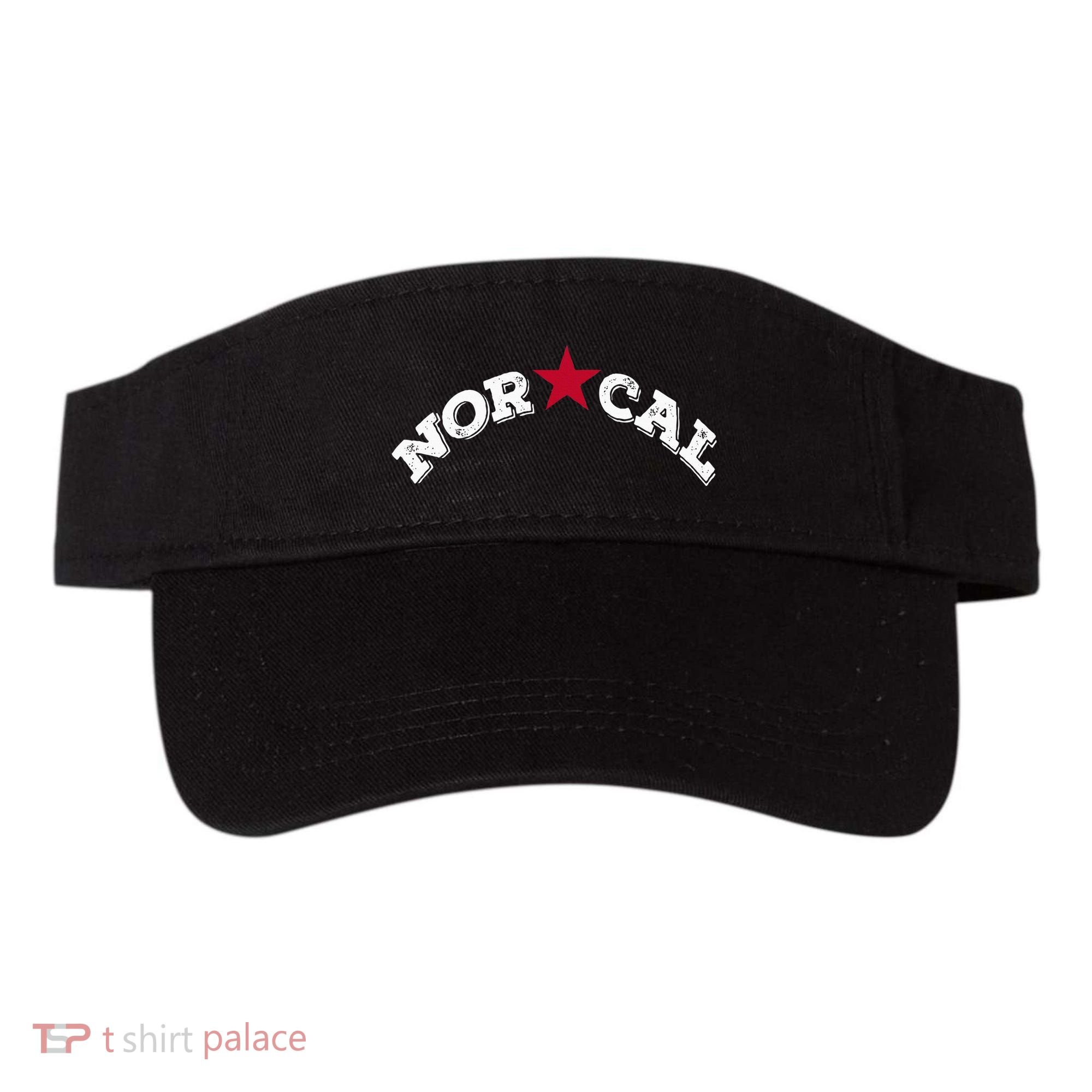 Norcal Northern California White Letter Visor