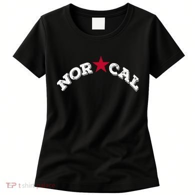 Norcal Northern California White Letter Women's T-Shirt