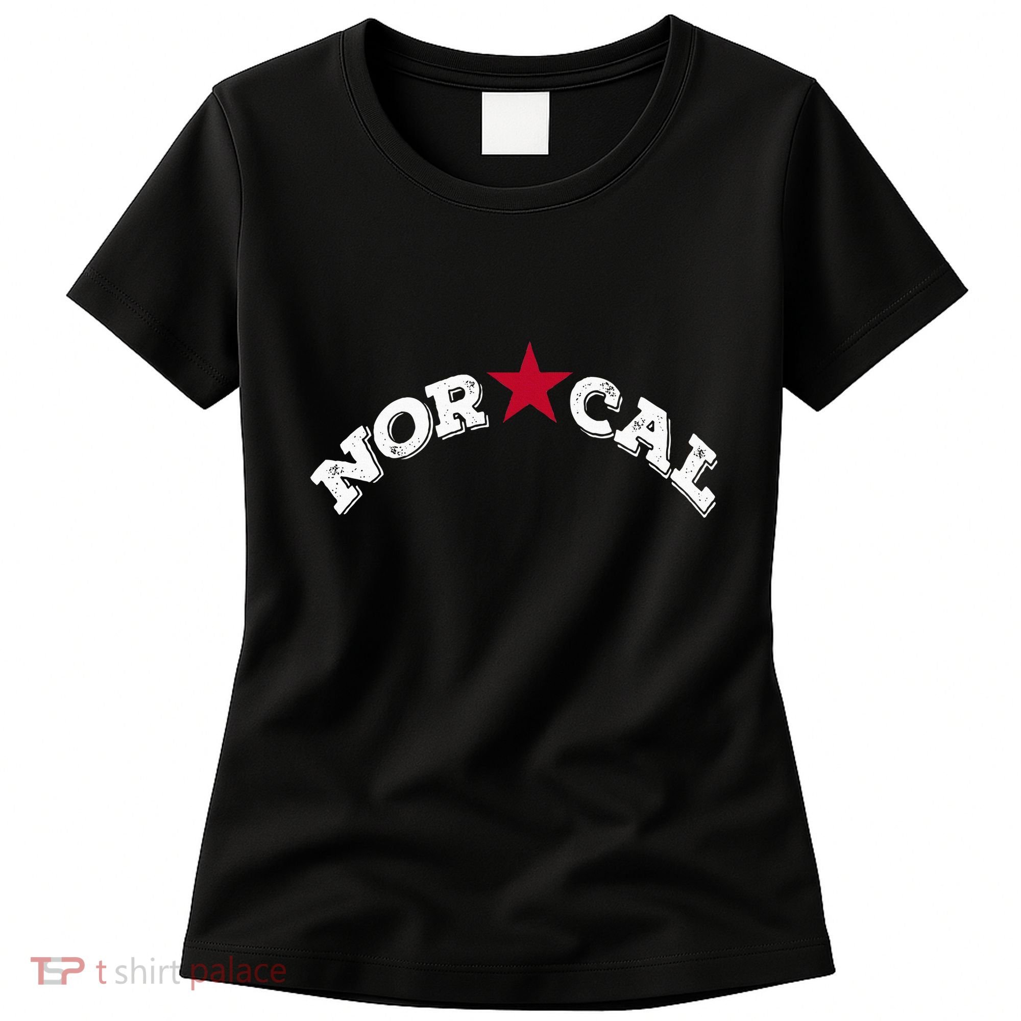 Norcal Northern California White Letter Women's T-Shirt