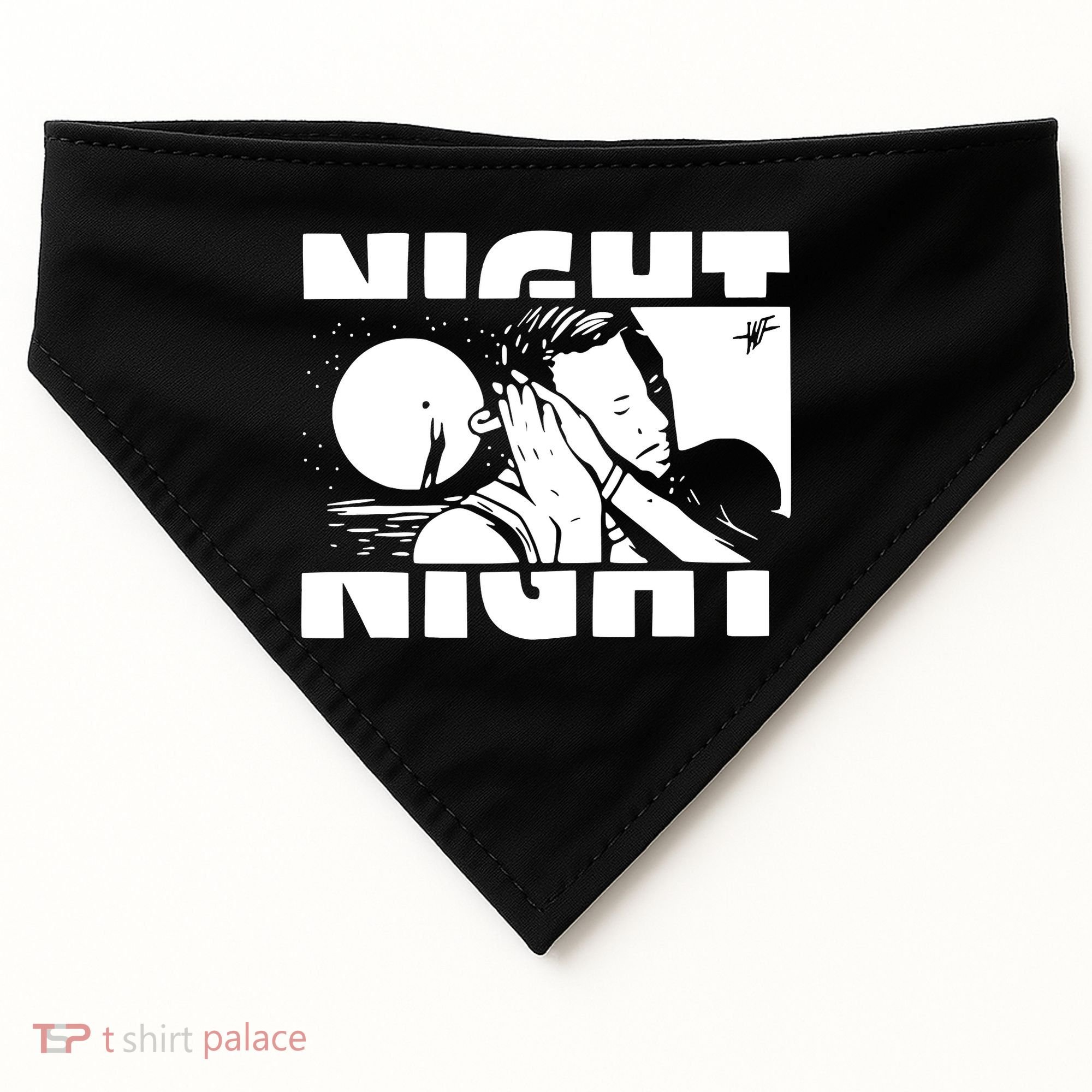 Night Night Curry Sleepy Night Night Good Night USA-Made Doggie Bandana