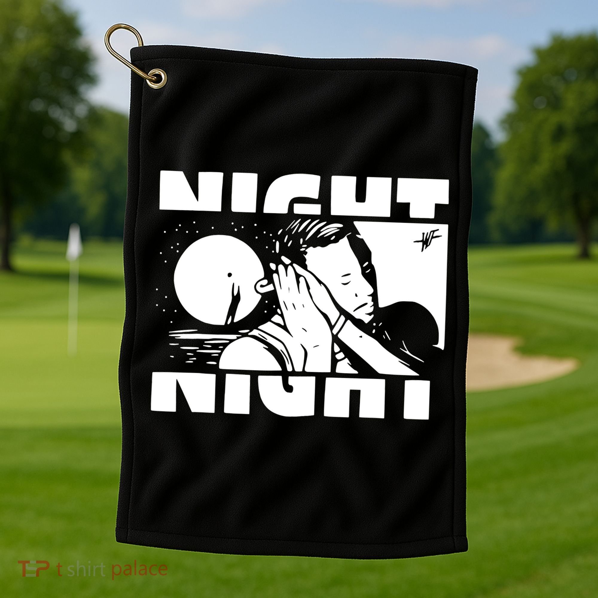 Night Night Curry Sleepy Night Night Good Night Golf Towel