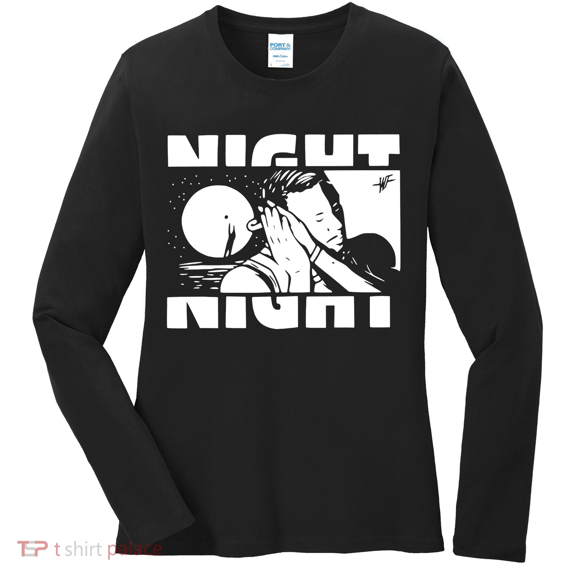 Night Night Curry Sleepy Night Night Good Night Women's Long Sleeve Shirt