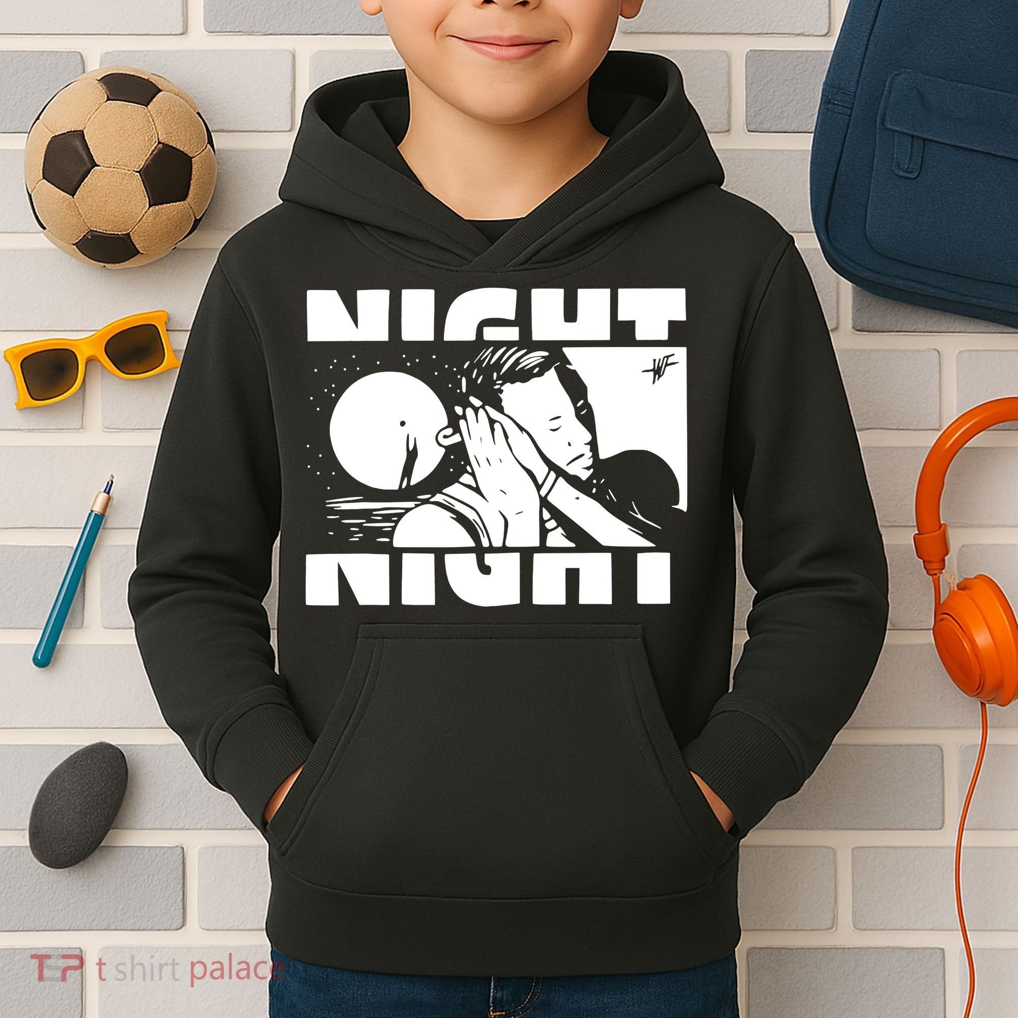 Night Night Curry Sleepy Night Night Good Night Kids Hoodie