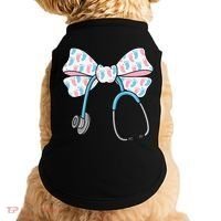 NICU Nurse Coquette Bow Stethoscope Bow NICU Nurse Week Doggie Tank thumb 0