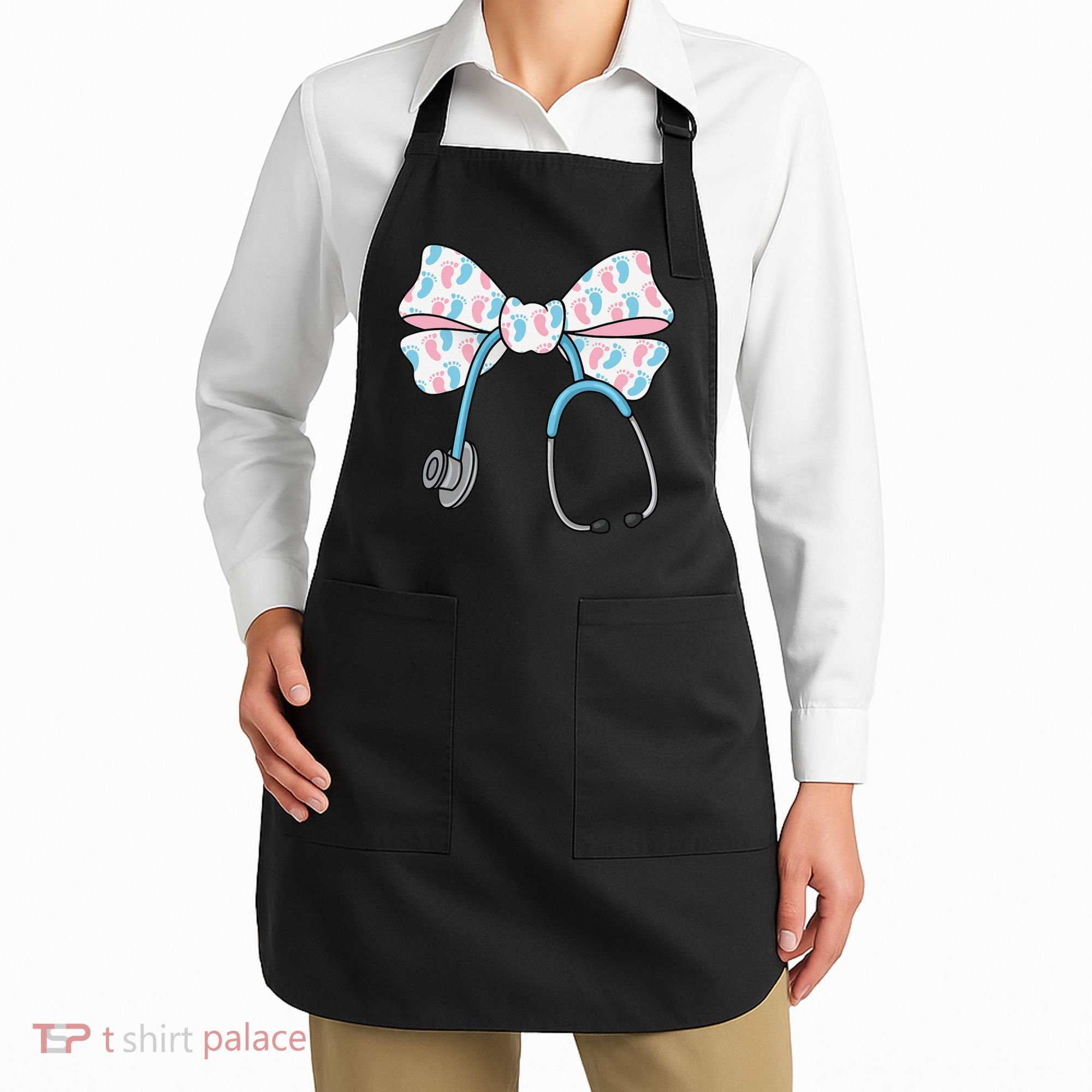 NICU Nurse Coquette Bow Stethoscope Bow NICU Nurse Week Apron
