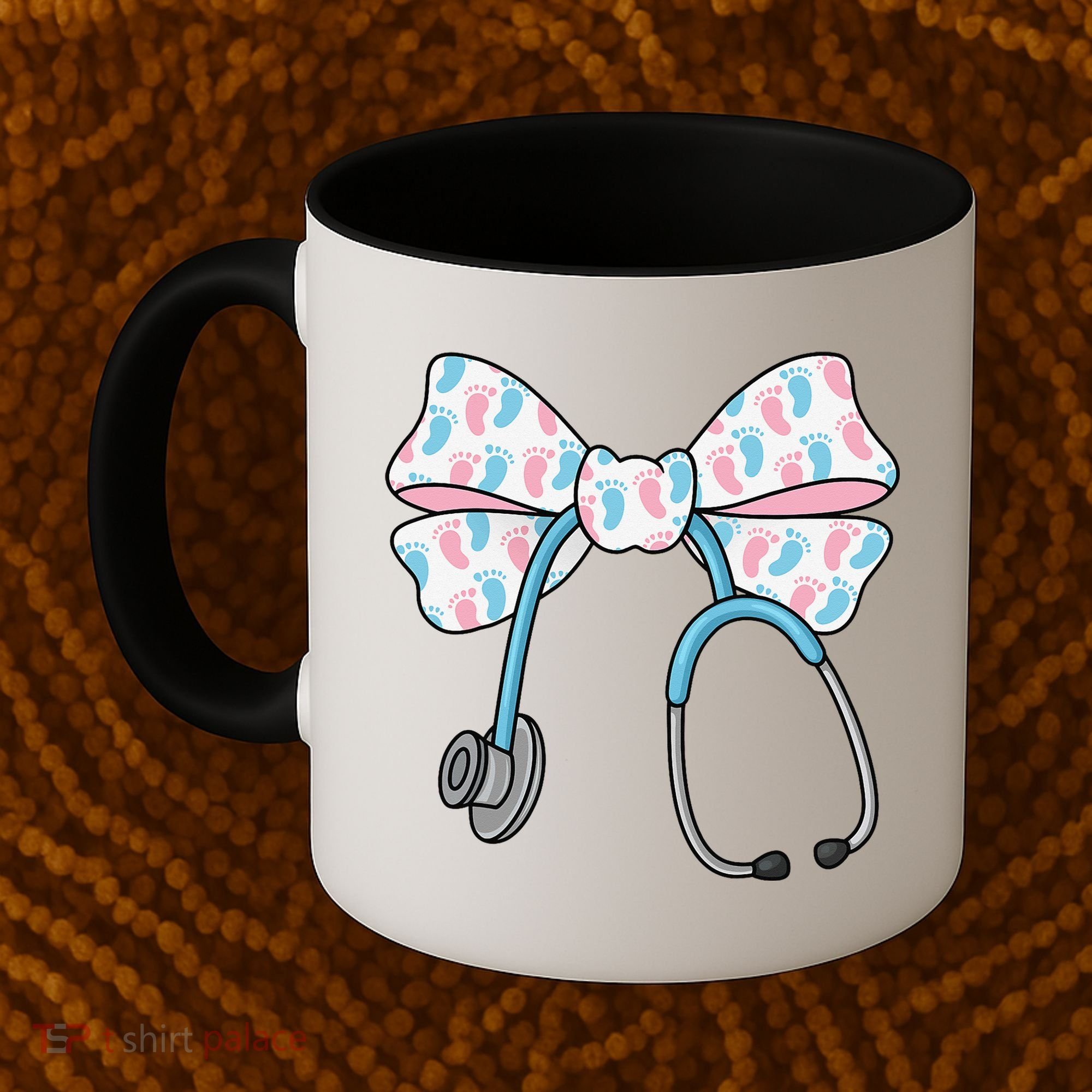 NICU Nurse Coquette Bow Stethoscope Bow NICU Nurse Week Coffee Mug