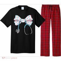 NICU Nurse Coquette Bow Stethoscope Bow NICU Nurse Week Pajama Set thumb 0