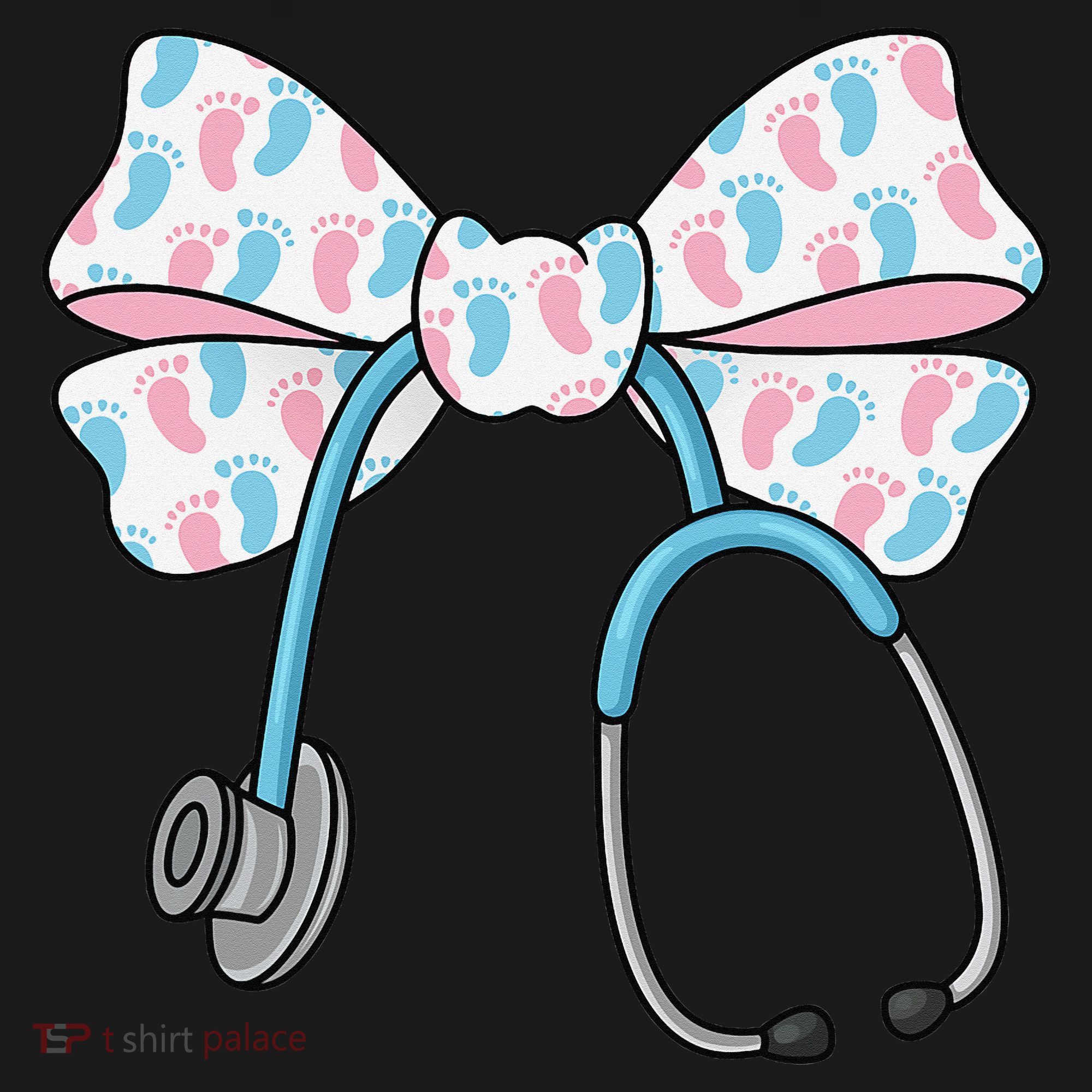 NICU Nurse Coquette Bow Stethoscope Bow NICU Nurse Week Women's Hoodie
