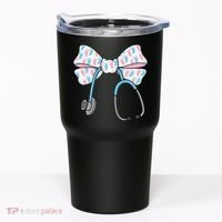NICU Nurse Coquette Bow Stethoscope Bow NICU Nurse Week Tumbler thumb 0